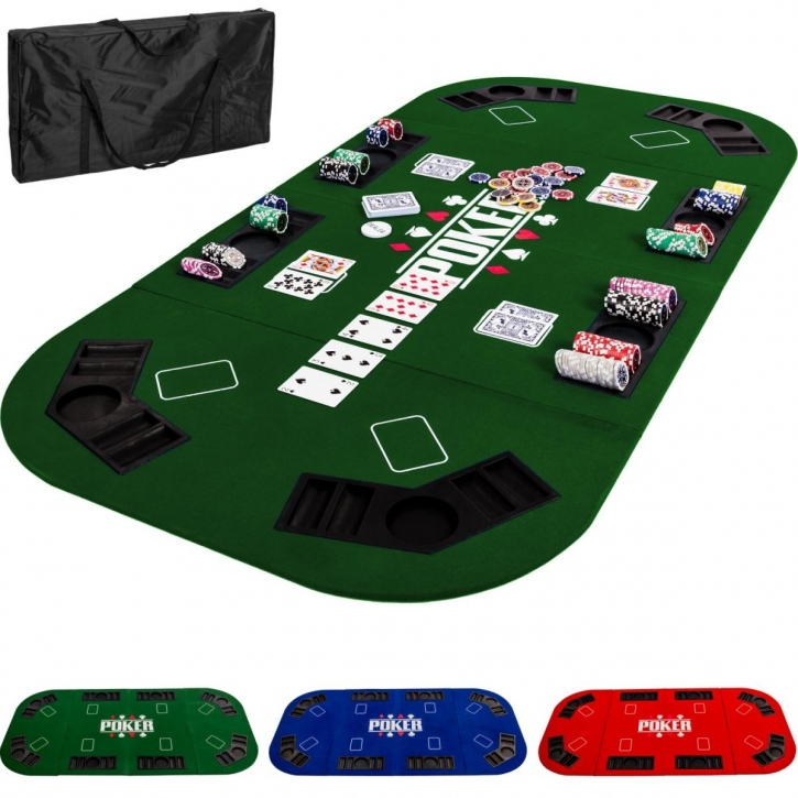 Bullets Playing Cards Tapis de poker design bleu en 160 x 80 cm pour votre propre table de poker Tapis de poker Tapis de poker