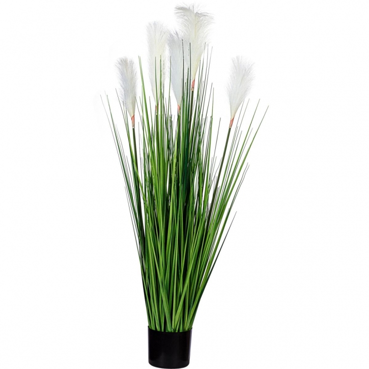 PLANTASIA® Plante herbe à plumes artificielle 120 cm, testée sans  substances nocives, plante d'intérieur, fausse plante-40010169